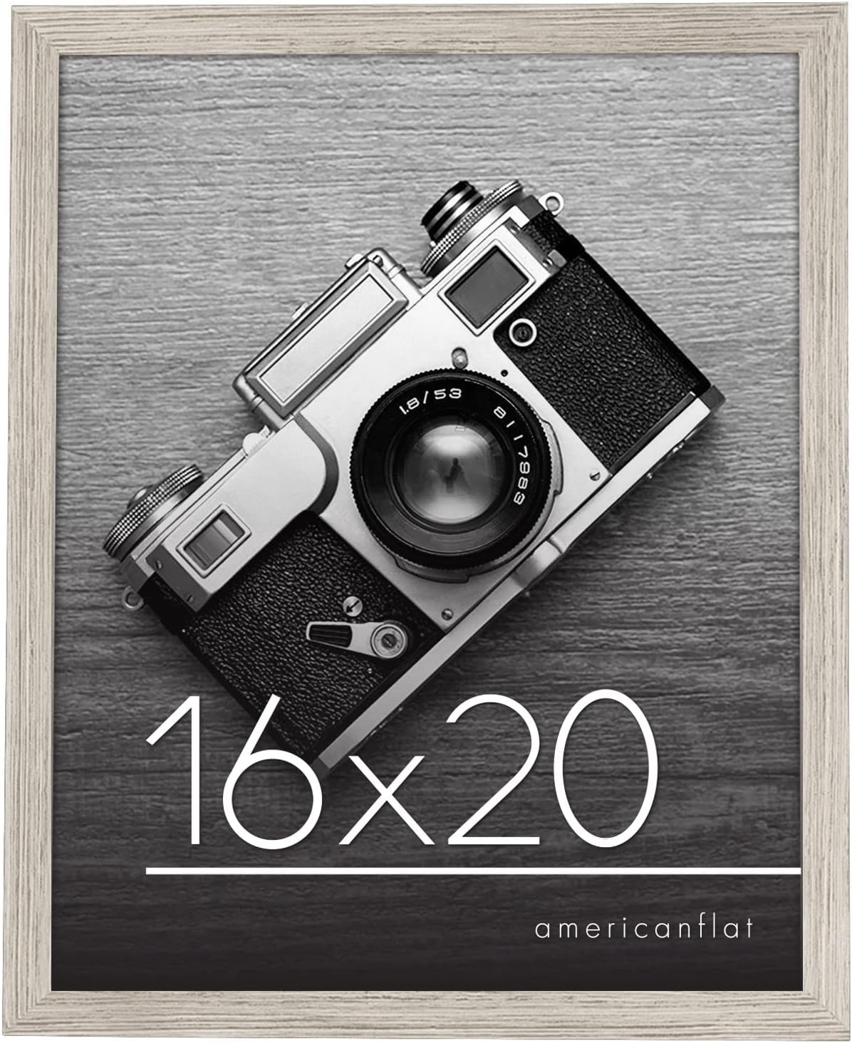 Americanflat 24 x 36 Inch Black Poster Frame | Polished Plexiglass. Hanging Hardware Included -