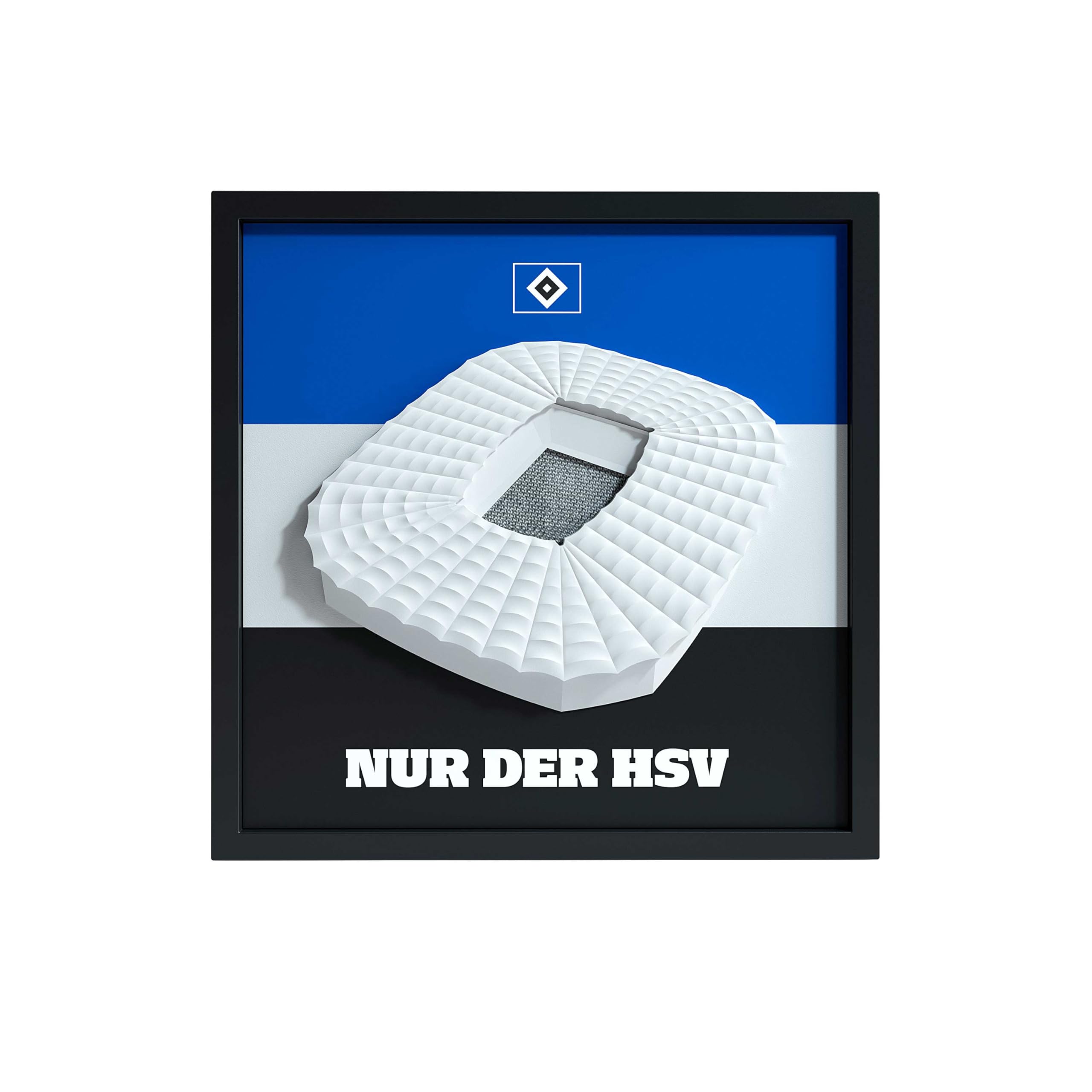 HSV FanBox – Offizielles HSV-Lizenzprodukt | Kabelloser Stadion-Sound mit Bewegungssensor, 17 originalgetreue Fangesänge & Hymnen | Geschenk für Fußball-Fans, 25×25 cm