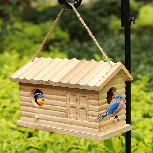 Bird House Outdoor Bluebird House for Outside Clearance, Hanging Bird