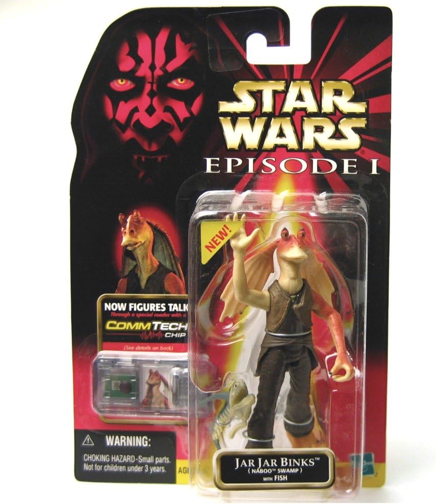 EPISODE I JAR JAR BINKS(Naboo Swamp) with FISH with COMMTECH CHIP