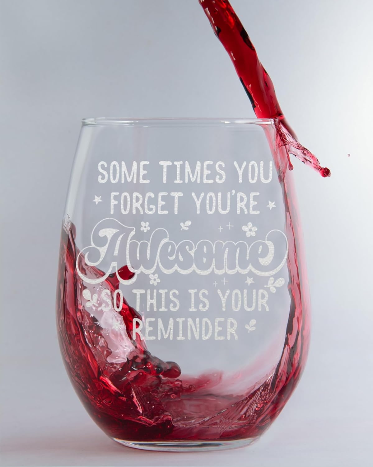 You Are Awesome Wine Glass Gift for Women – 15oz Laser Engraved Glass – Gift for Girlfriend, Best Friend, Sister – Unique Birthday Present Idea - Image 8