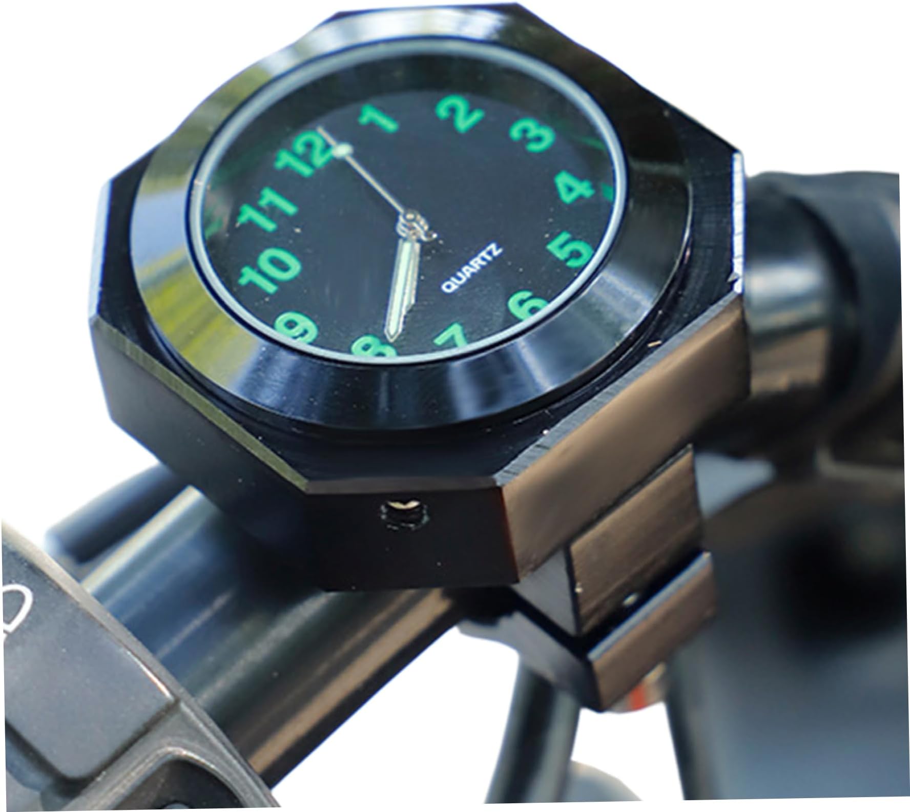 Motorcycle Clock, Motorcycle Watch Luminous Multi-function Waterproof Watch Portable Compact Digital Clock for Bike Handlebar, Accessories