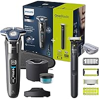 Philips Shaver Series 7000 - Rasoio elettrico Wet & Dry con tecnologia SkinIQ cromato
