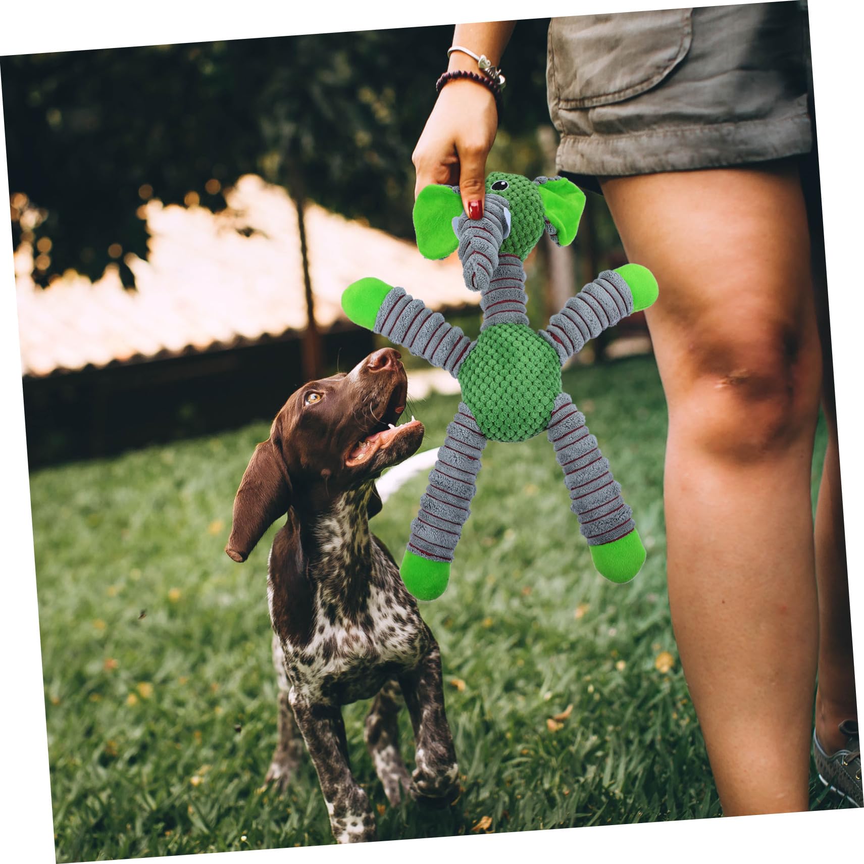 Angoily 2piezas Juguete De Masticación para Perros De Peluche Squeaker Diseño De Granos De Maíz para Limpieza y Diversión Interactiva