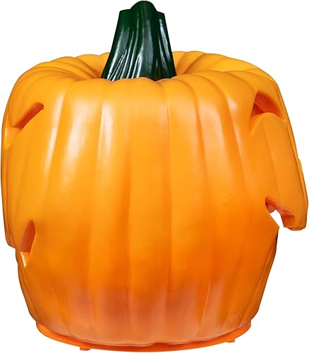 Miniatura 8 de Northlight Calabaza de Halloween de doble cara iluminada y animada LED, 9.75 pulgadas, luces naranjas