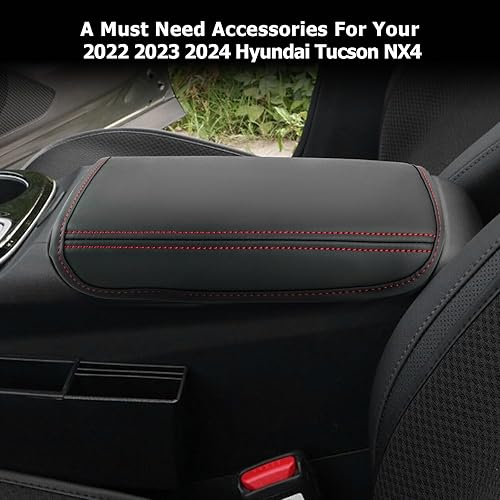 Miniatura 7 de Funda para consola central Tucson 2024 2022-2024 Hynudai Tucson Funda para reposabrazos Tucson de cuero suave 2023 Tucson SEL 2024 2024 2023