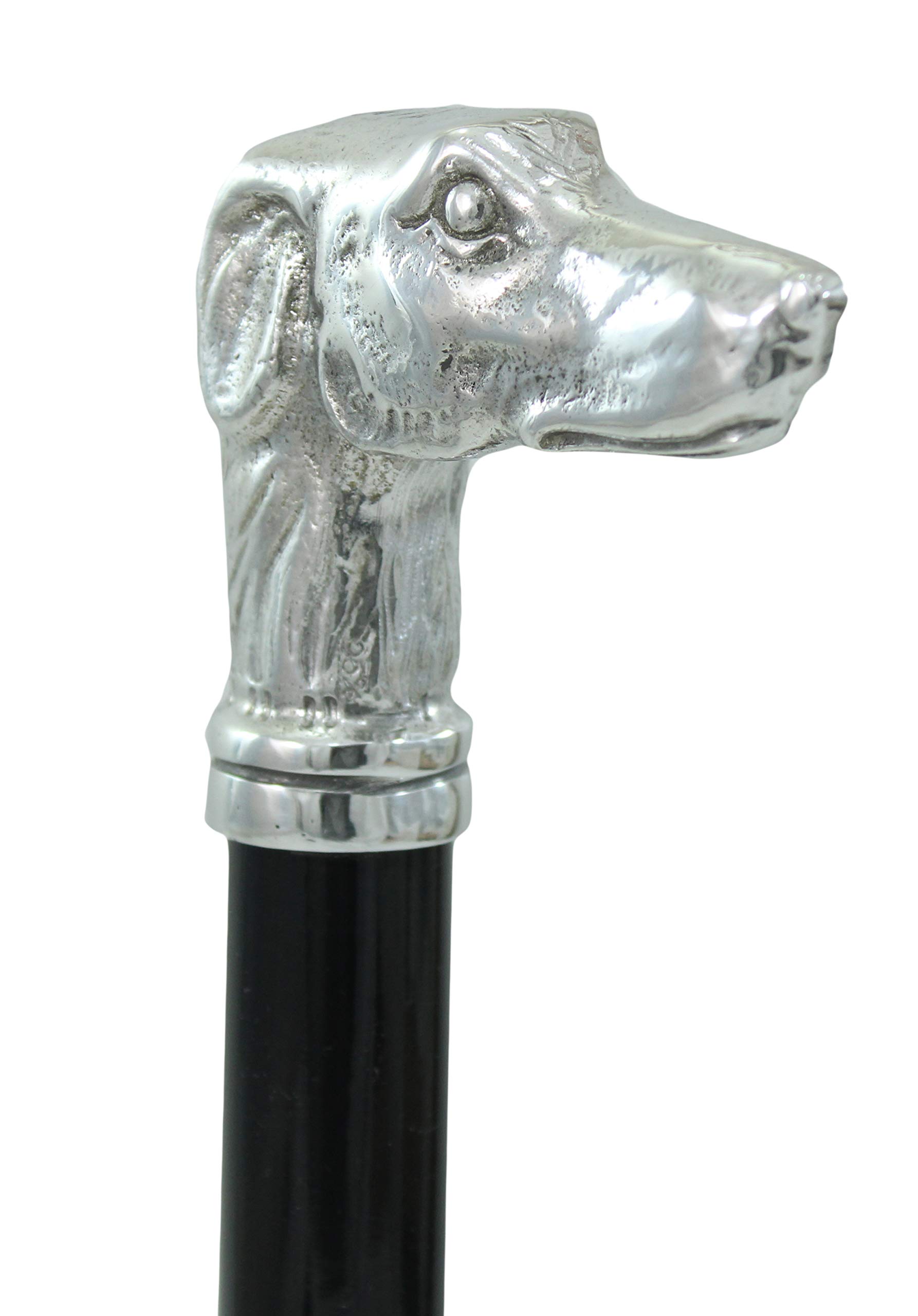 CAVAGNINI Bastón para perro o galgo, regalo para personas mayores, elegante, macizo, hecho a mano en Italia