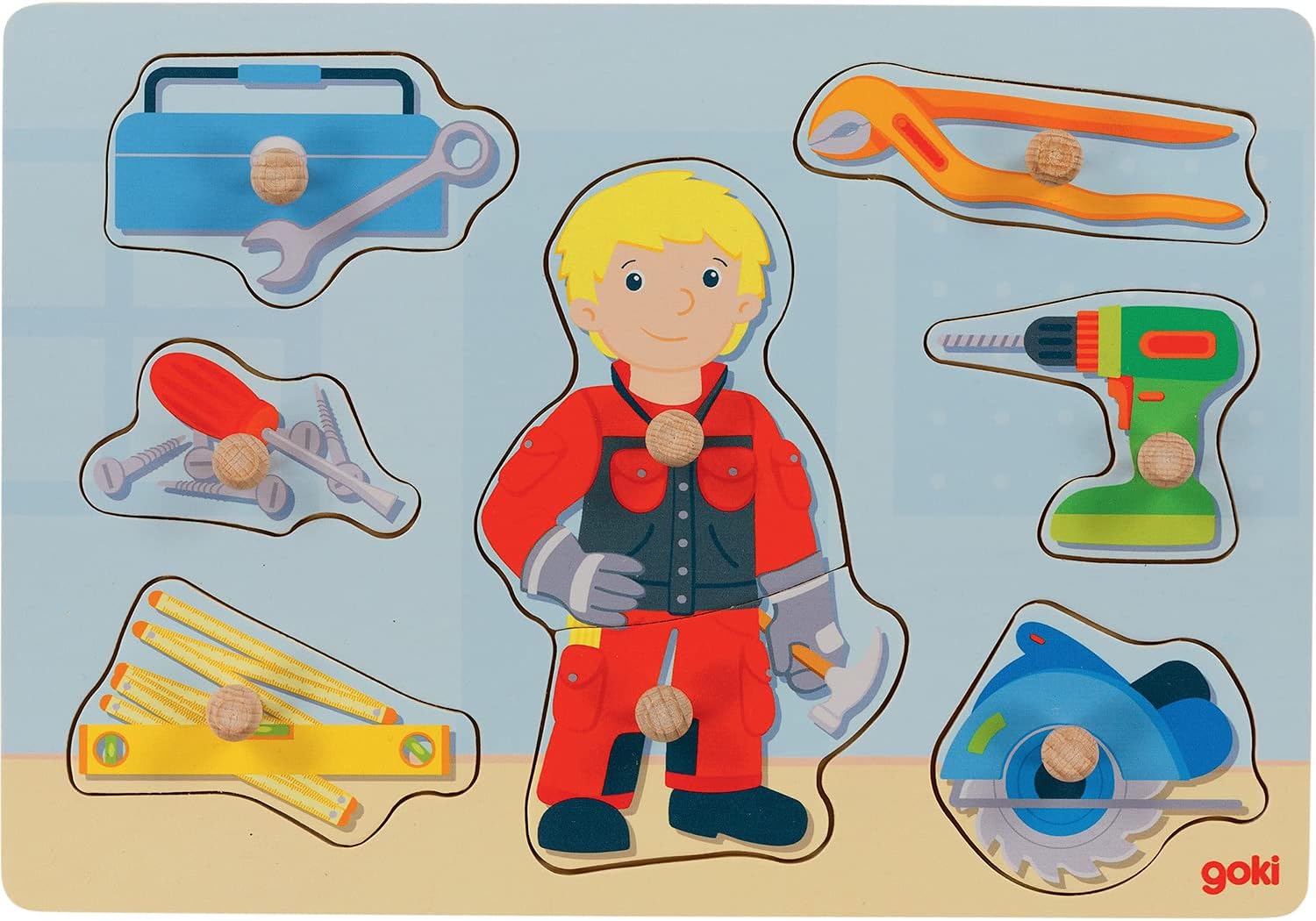 goki 57405 puzzles craftsmen