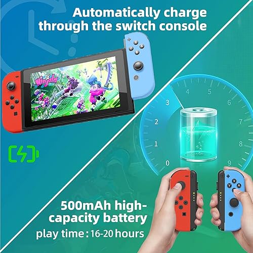 Miniatura 2 de UpgradedJoypad for Nintendo Switch Controller,Switch Controllers Replacement for SwitchOLEDLite, Switch Controllers Joypad Support Fitness