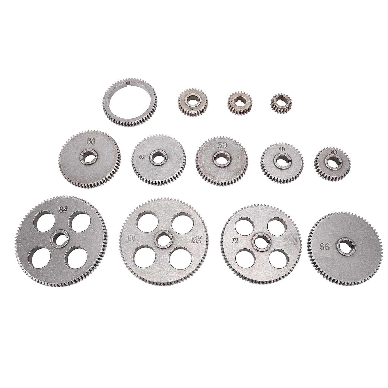 Luocute Juego de Engranajes de Metal, Mini Torno de Metal Engranajes de Máquina de Torno Kit de Piezas de Repuesto de Intercambio para Mx 210 Wm 210 8x16 220x400 220x600 220x750