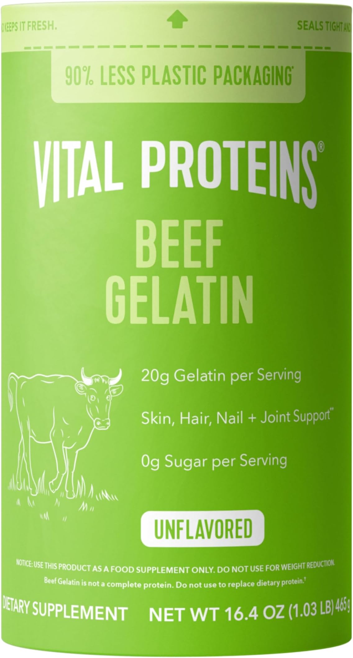Vital Proteins Beef Gelatin Powder - Grass-Fed 16.4 oz