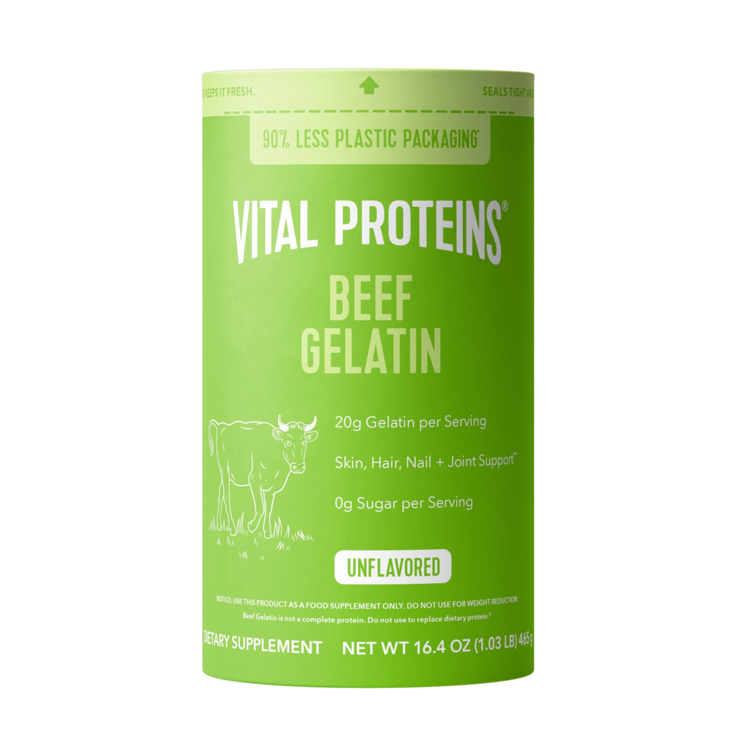 Beef Gelatin Powder - Grass-Fed 16.4 oz