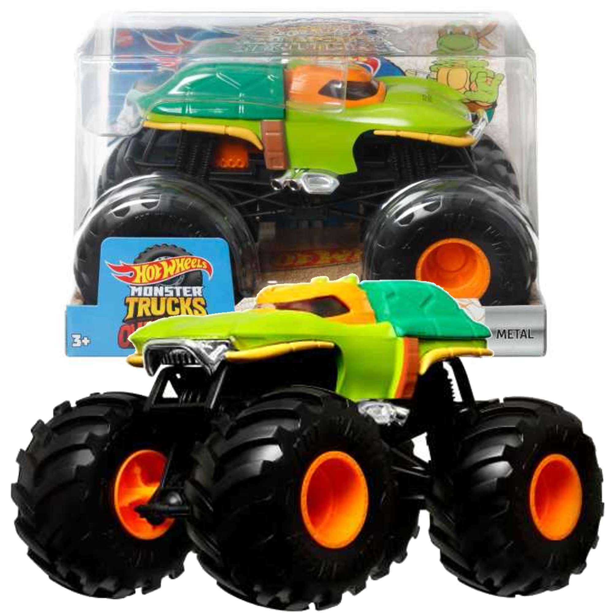 Amazon.com: Monster Trucks HW Pizza Co (Re-Crushable) 47/75 : Toys