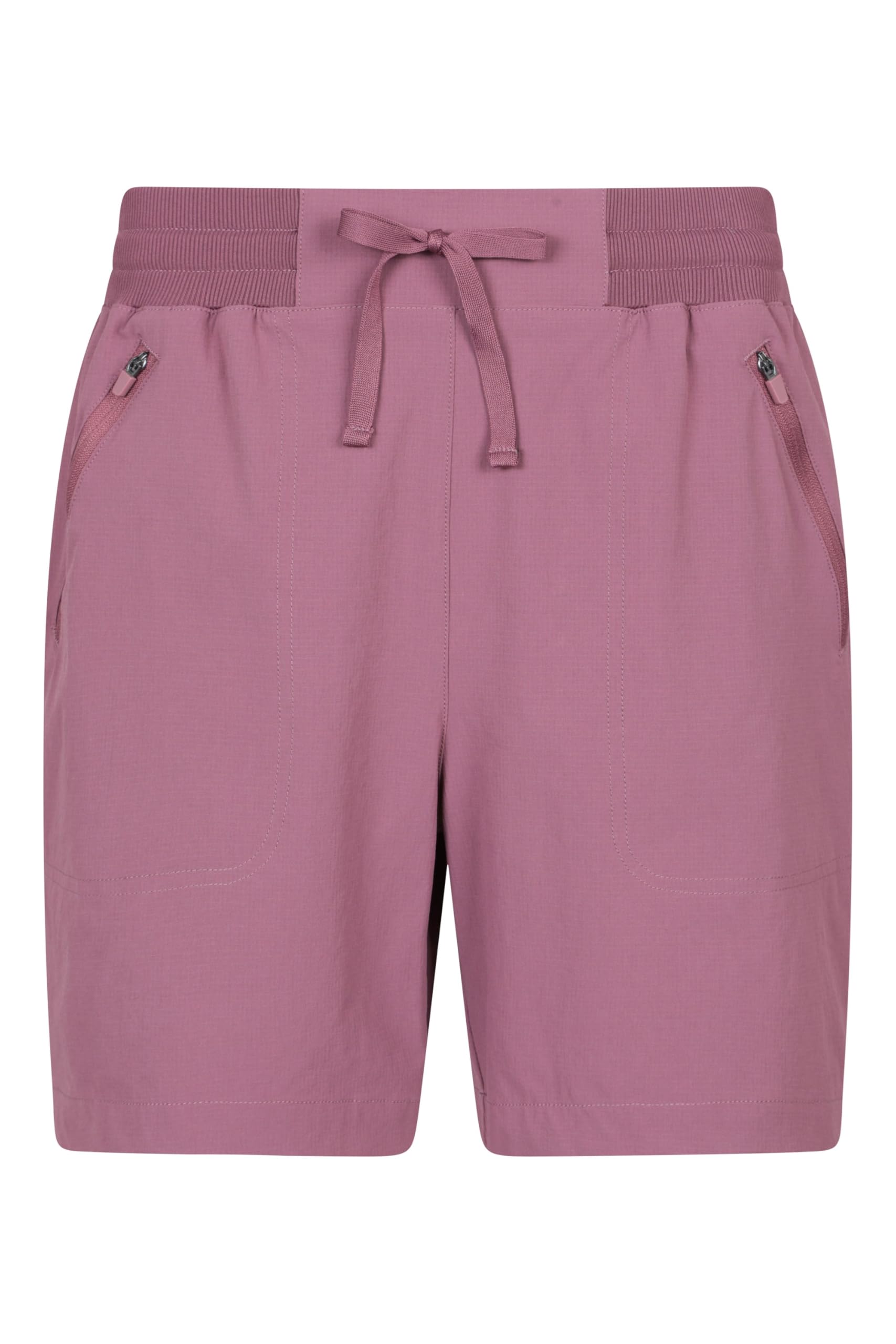 Mountain Warehouse Women's Pink Explorer Shorts - Zipped Pockets Short Trousers, Drawcord Pants, Lightweight -For Outdoors, Hiking 22 Plus