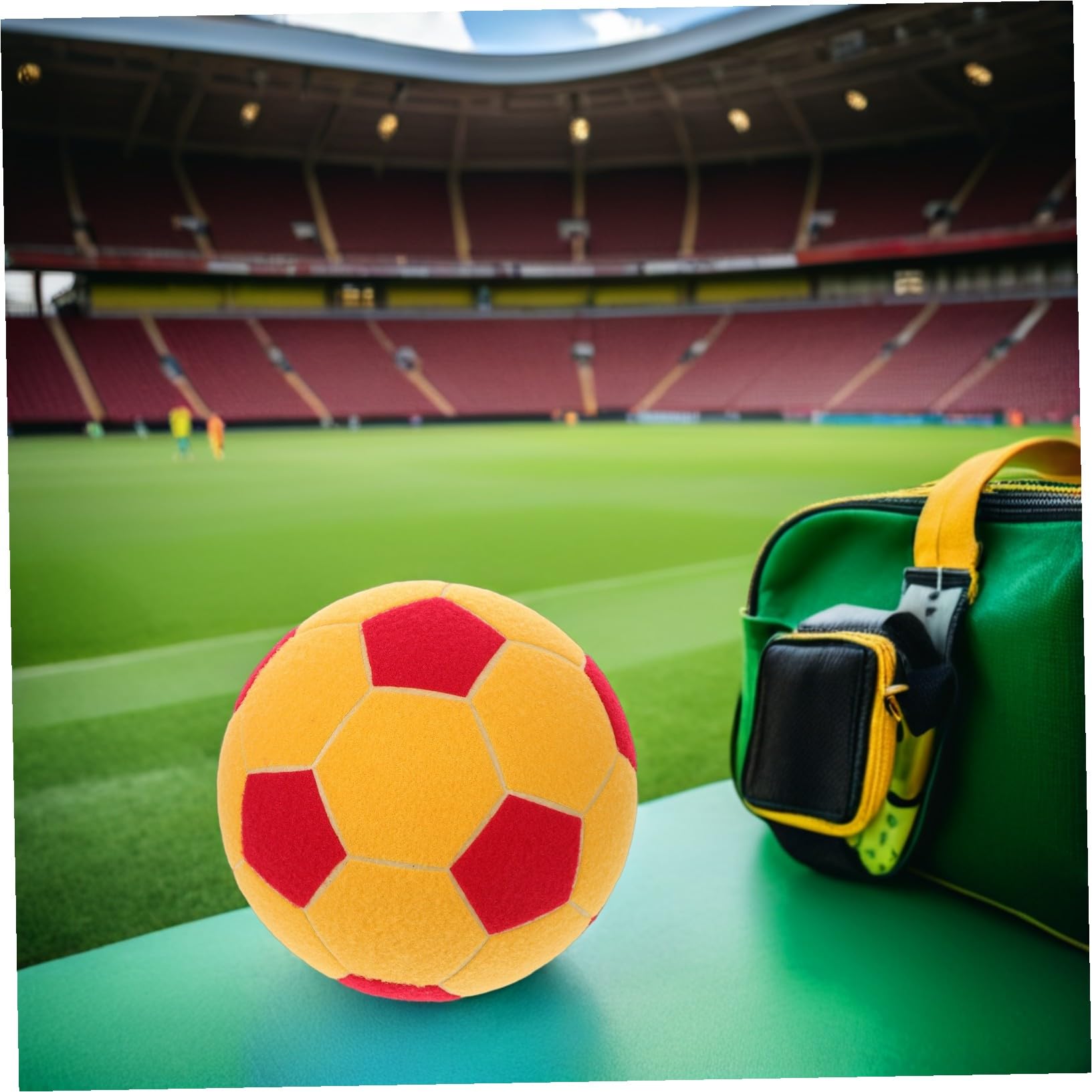 Pelota de Fútbol Pegajosa Inflable de Fieltro Entrenamiento Interactivo Interiores y Exteriores Familiar para Práctica de Habilidades