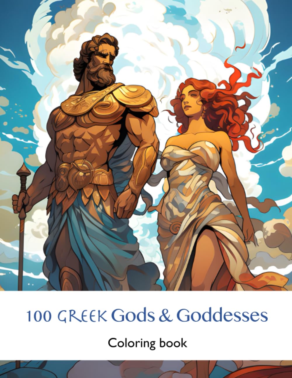 100 Greek Gods & Goddesses Coloring Book (Coloring Books)