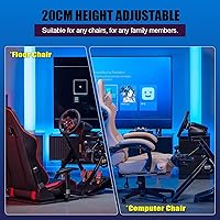 Vista 6 de GTPLAYER Sim Racing Wheel Stand Simulator Cockpit Wheel Stand Racing Steering Shifter Mount fit for Logitech G25 G27 G29 G920 G923 Thrustmaster