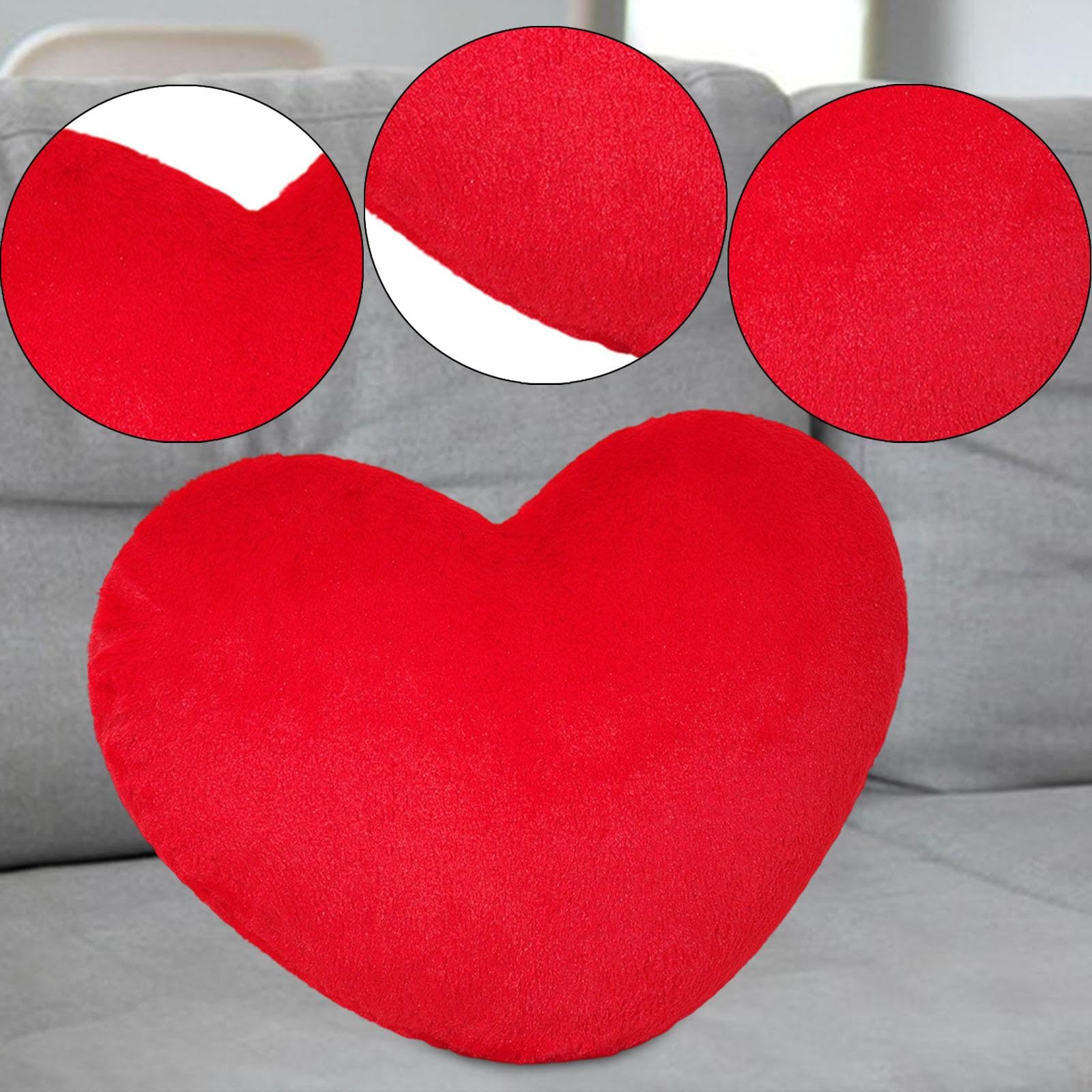 Heart Shaped Throw Pillow Sofa Throw Cushion for Auto Seat Office Farmhouse red|Home & Garden|Home Dacor> Pillows-image-36