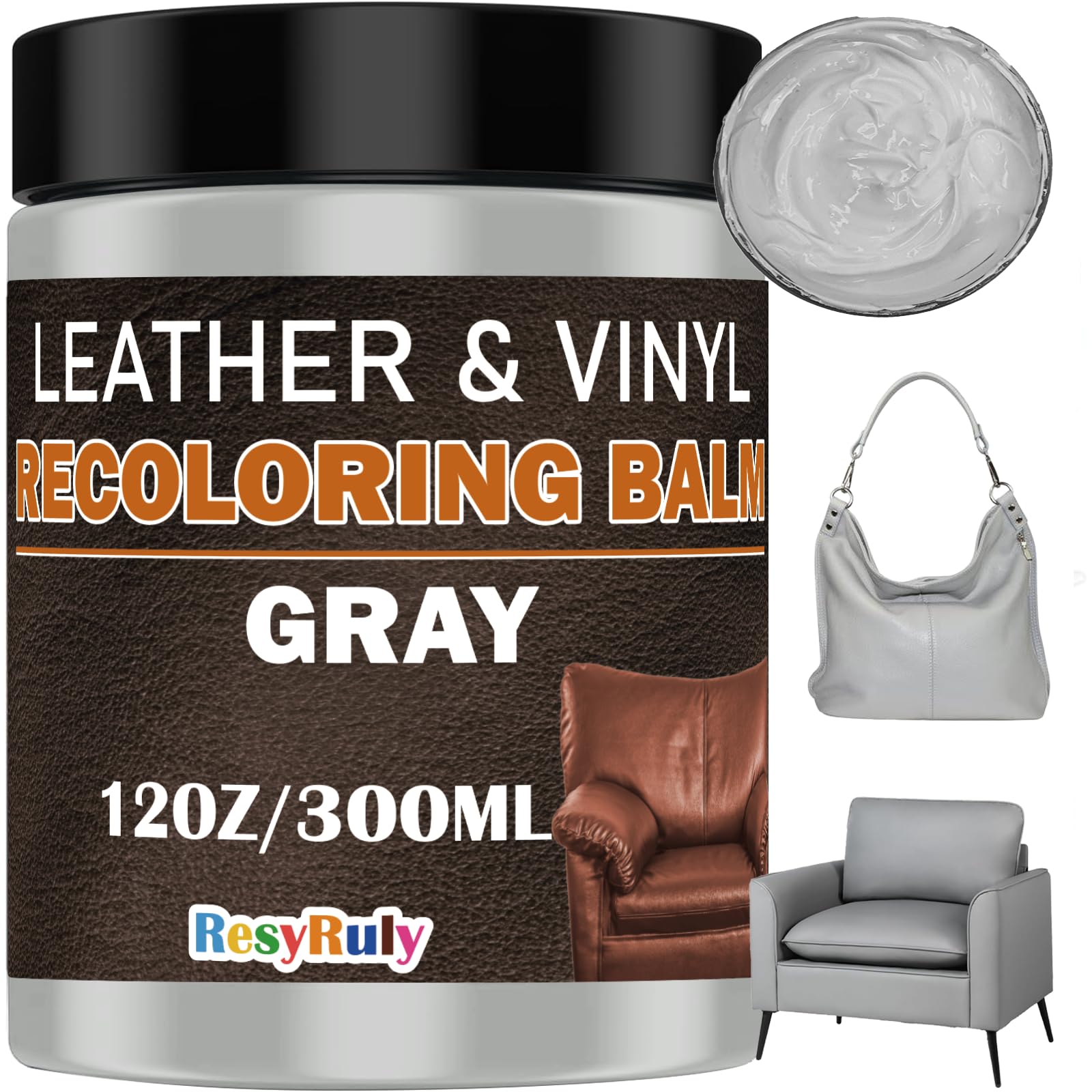 resyruly Gray Leather Recoloring Balm
