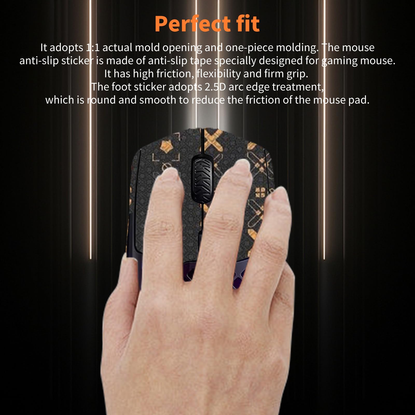 SensoryBoost Grip Tape Für Steelseries Aerox 3 – Rutschfest, 0,5 Mm, Anti-Schweiß, Inkl. DIY-Pad