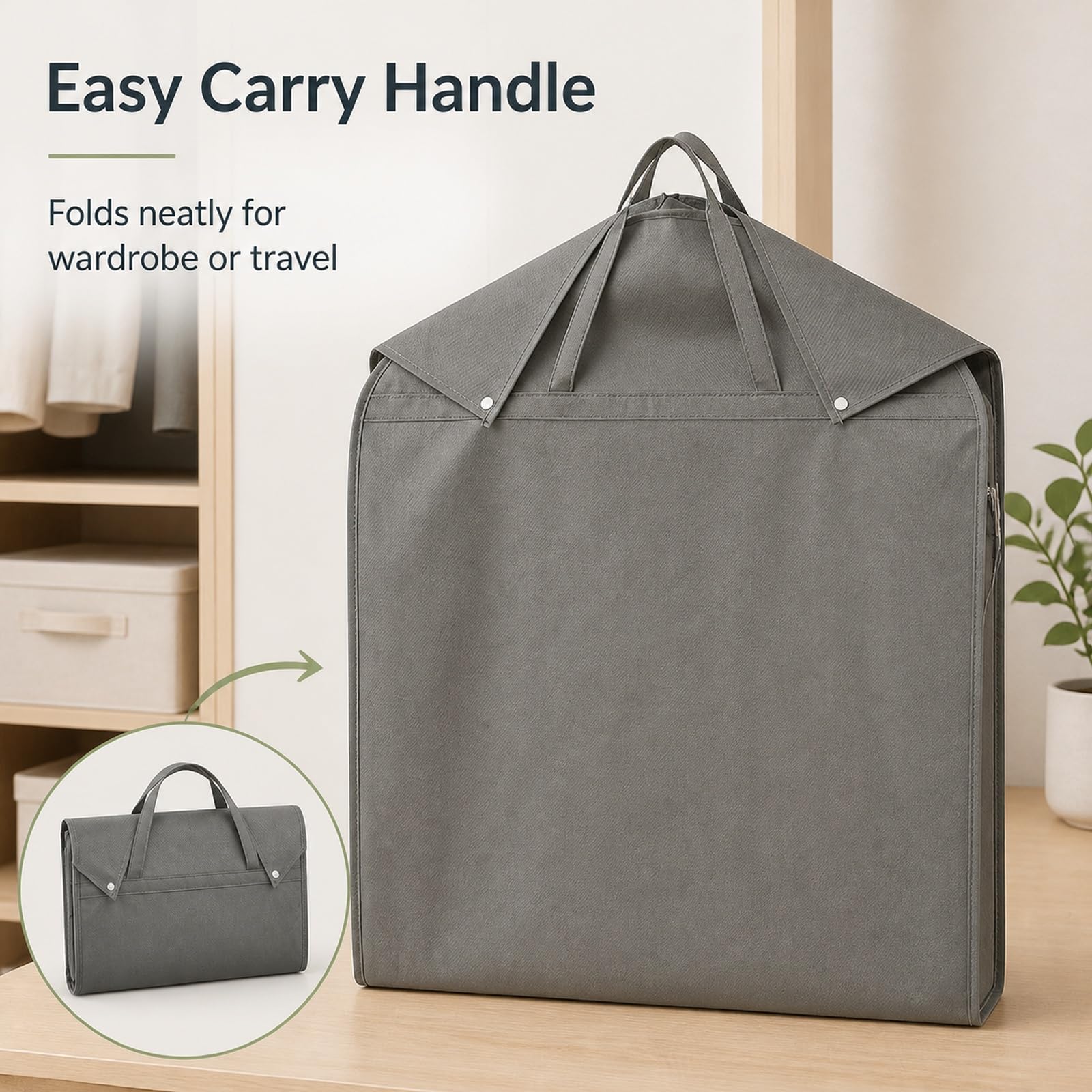 Funda Traje Transparente Fundas de Ropa Antipolvo Bolsas Guardar Ropa Funda Ropa PEVA Bolsas para Colgar Ropa Abertura para Percha para Hogar y Guardarropa para Abrigos y Vestidos