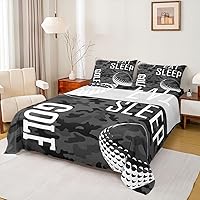 Vista 26 de Erosebridal Graffiti Rugby Ball Sheet Set Twin Colorful Rugby Helmet Bed Sheets Set, Sports Sheets for Boys Girls Football Game Flat Fitted Sheet