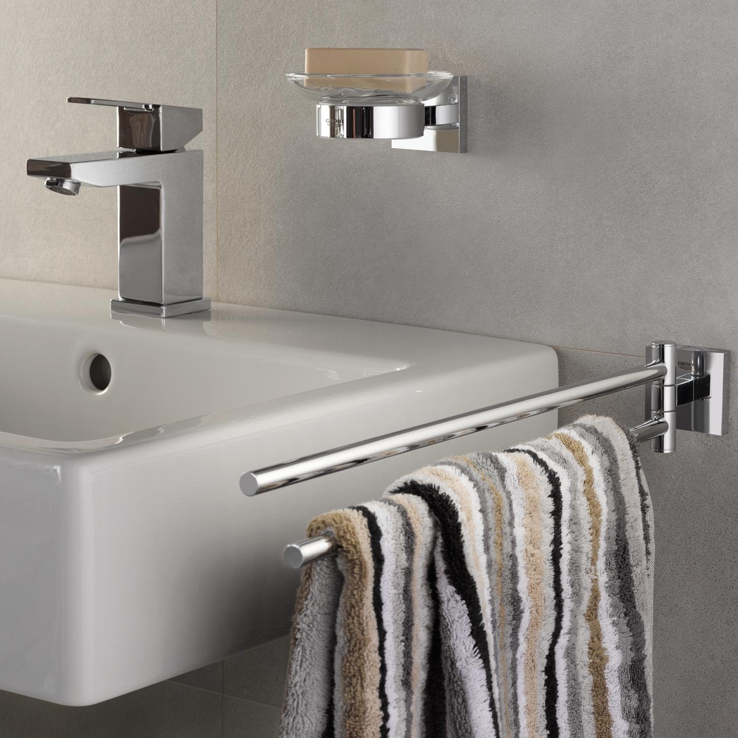 GROHE Start Cube - Toallero doble, cromo, ref. 40976000