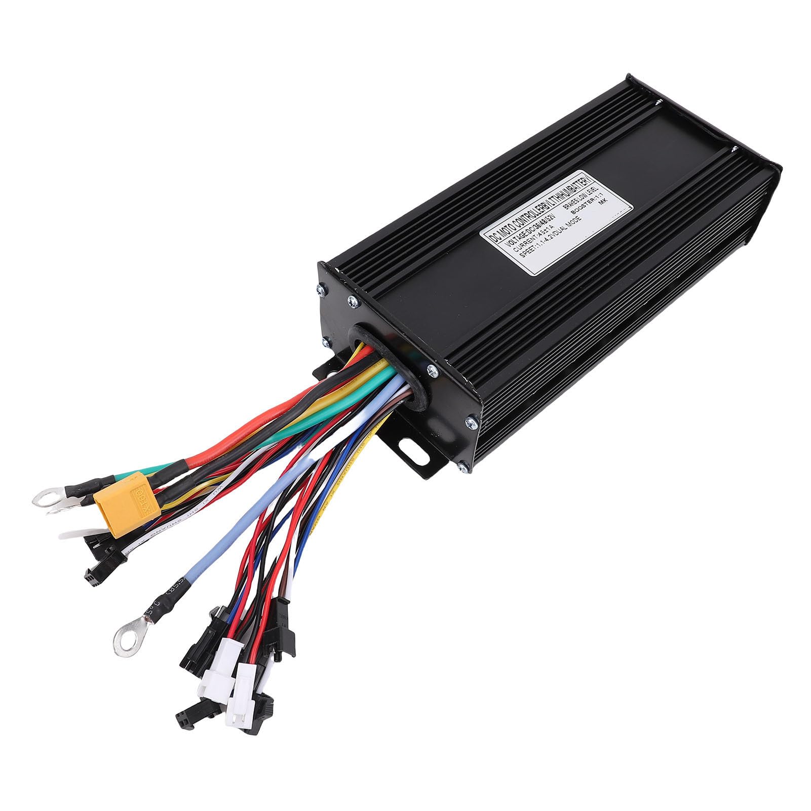 Naroote Controlador de Onda Sinusoidal 45A 36V 48V 52V 1500W 2000W Controlador de Velocidad del Motor sin Escobillas 3 Modos con Carcasa de Aleación de Aluminio Ranurada para Bicicleta