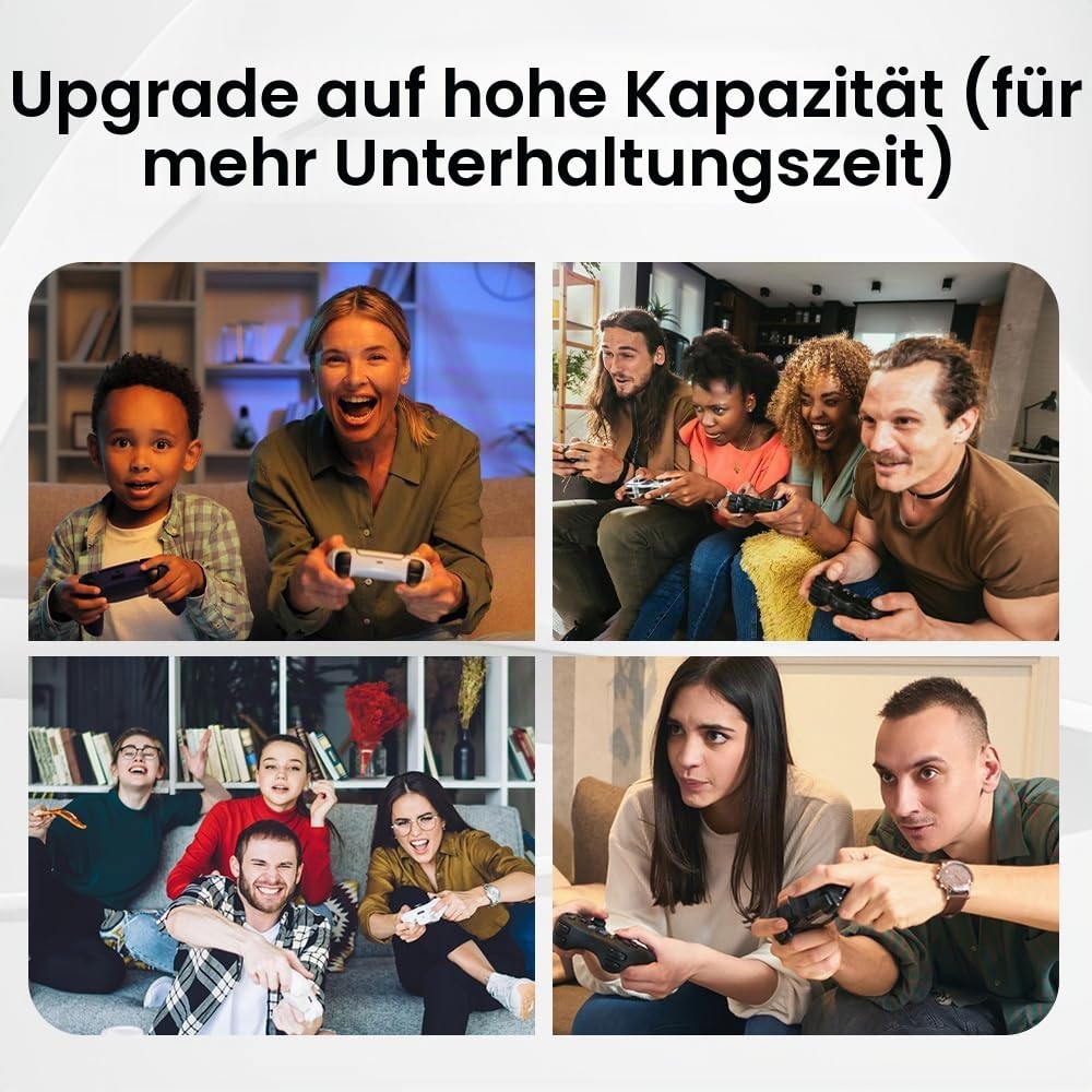4 Pack (2800mAh) Akku für Xbox One Controller, 2025 Neue Upgrade 0 Zyklus Höhere Kapazität Wiederaufladbare Batterie Ersatz für Xbox One/One S/One X/One Elite, Xbox Series S/X