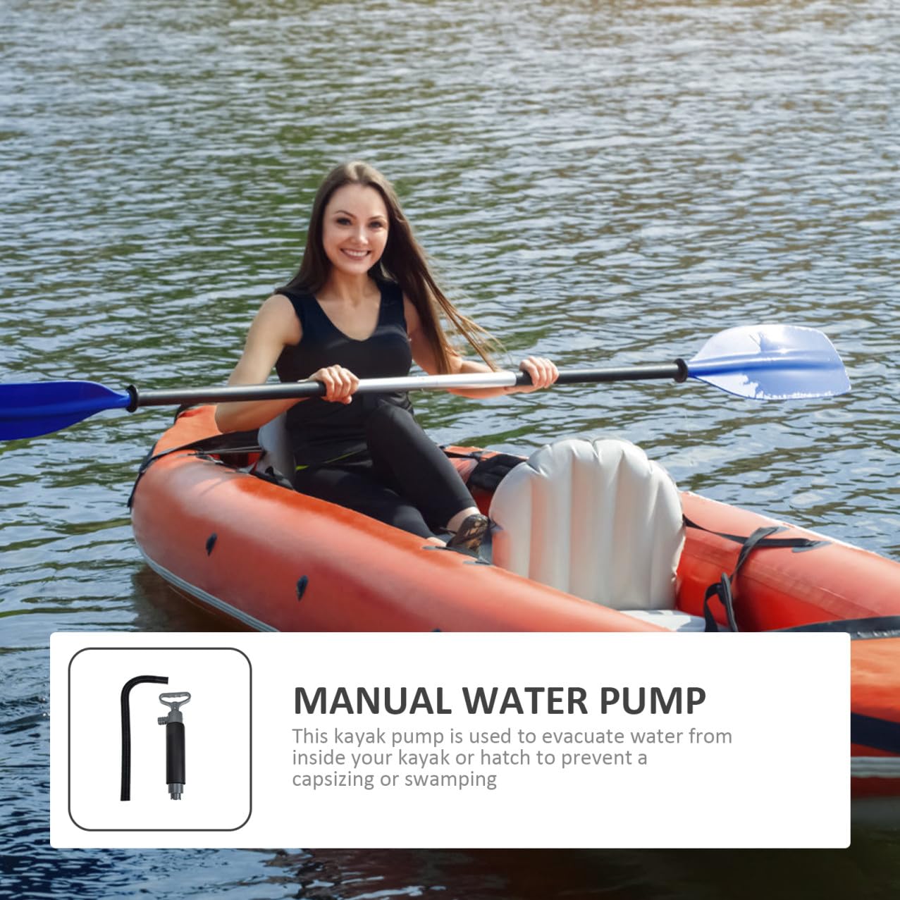 Professionelle Hand-lenzpumpe Für Kajaks Und Boote Leicht Und Langlebig Mit Effizienten Zahnrad-wassereinlass Für Schnelles Wasserabsaugen Tragbar Und Praktisch Für Kajakfahrer