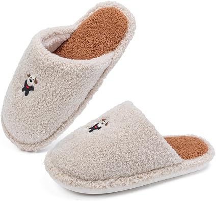 Four Seasons New House Slippers for Womens and Mens, Corduroy Fabric Casual Mute Cotton Flax slide, Non-Slip Open Toe Home Shoes, Indoor and Outdoor
