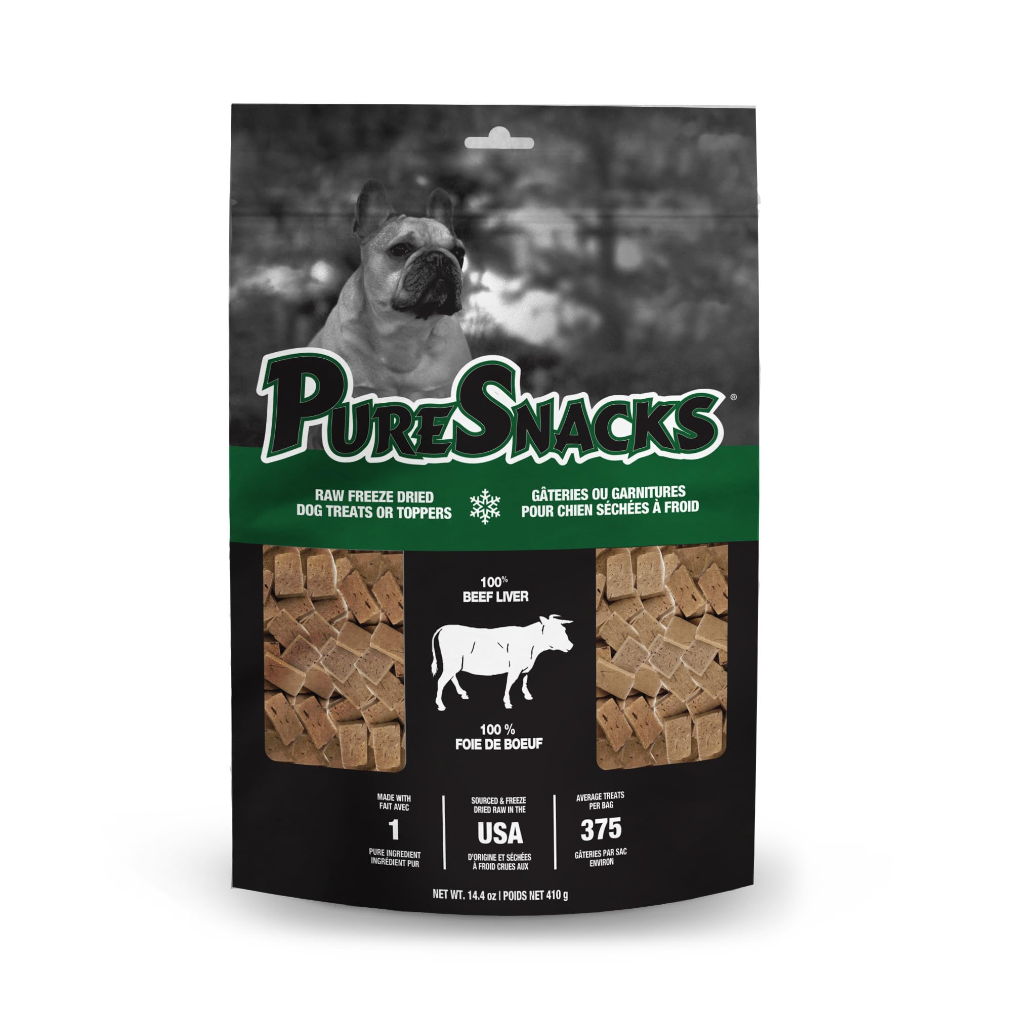 PureSnacks Freeze Dried Beef Liver Dog Treats 14.4oz (410g) | 1 Ingredient | Freeze Dried in The USA | Packaged and Prepared in Canada image 7