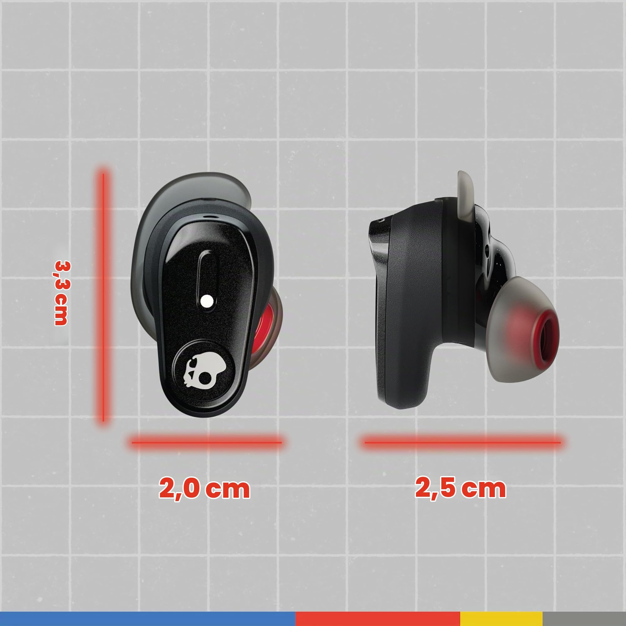 Skullcandy Method 360 ANC Wireless Earbuds, Sound by Bose, Bluetooth Headphones, Premium Noise Cancelling, Up to 40 Hrs Battery, Sweat and Water Resistant, Microphone for iPhone Android - Plasma
