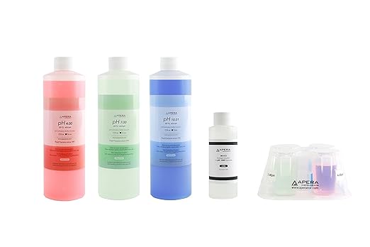 pH calibration buffer and probe storage solution kit