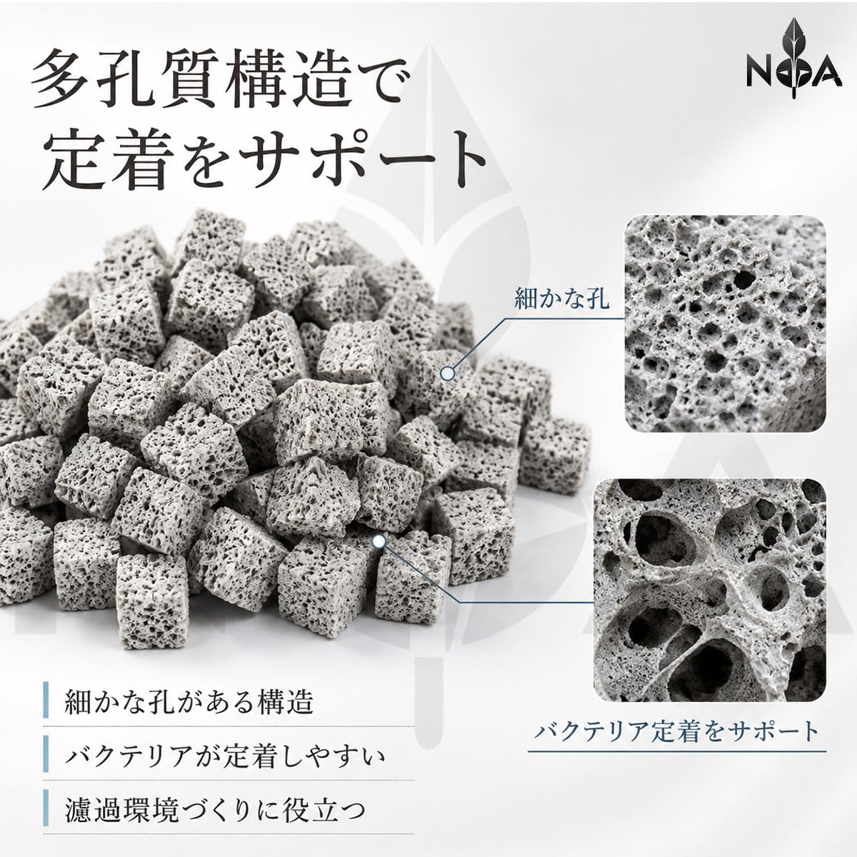 Amazon | NoA アクアリウム 水槽 用 キューブ ろ材 スポンジ 濾材