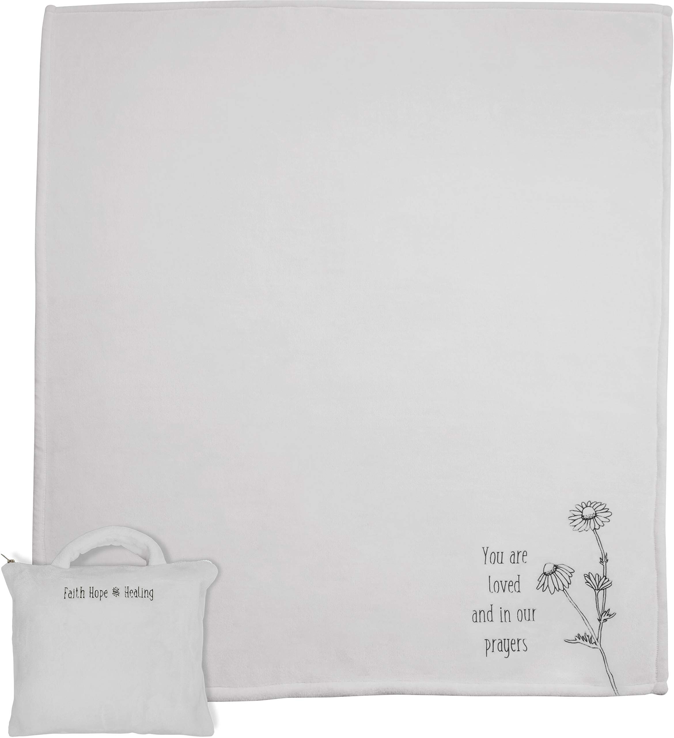 Couverture super douce Pavilion Gift grise 127x152 cm avec sac et double oreiller