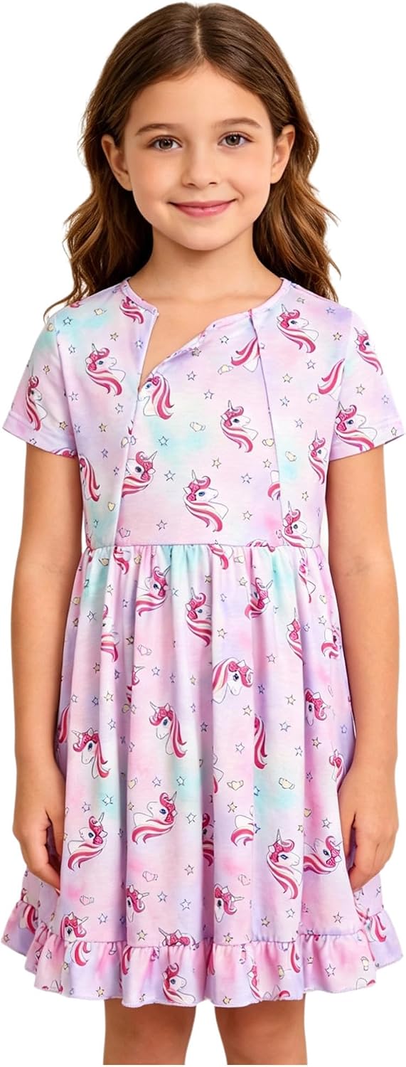 Alvivi Kids Surgery Recovery Dress Functional Operation Care | Recovery Clothes,Chemo Port Dress,Adaptive Clothing,Printed,Neat,Helpful,Gown,Fit,Front Zipper,Adaptive Clothing,for Outdoor