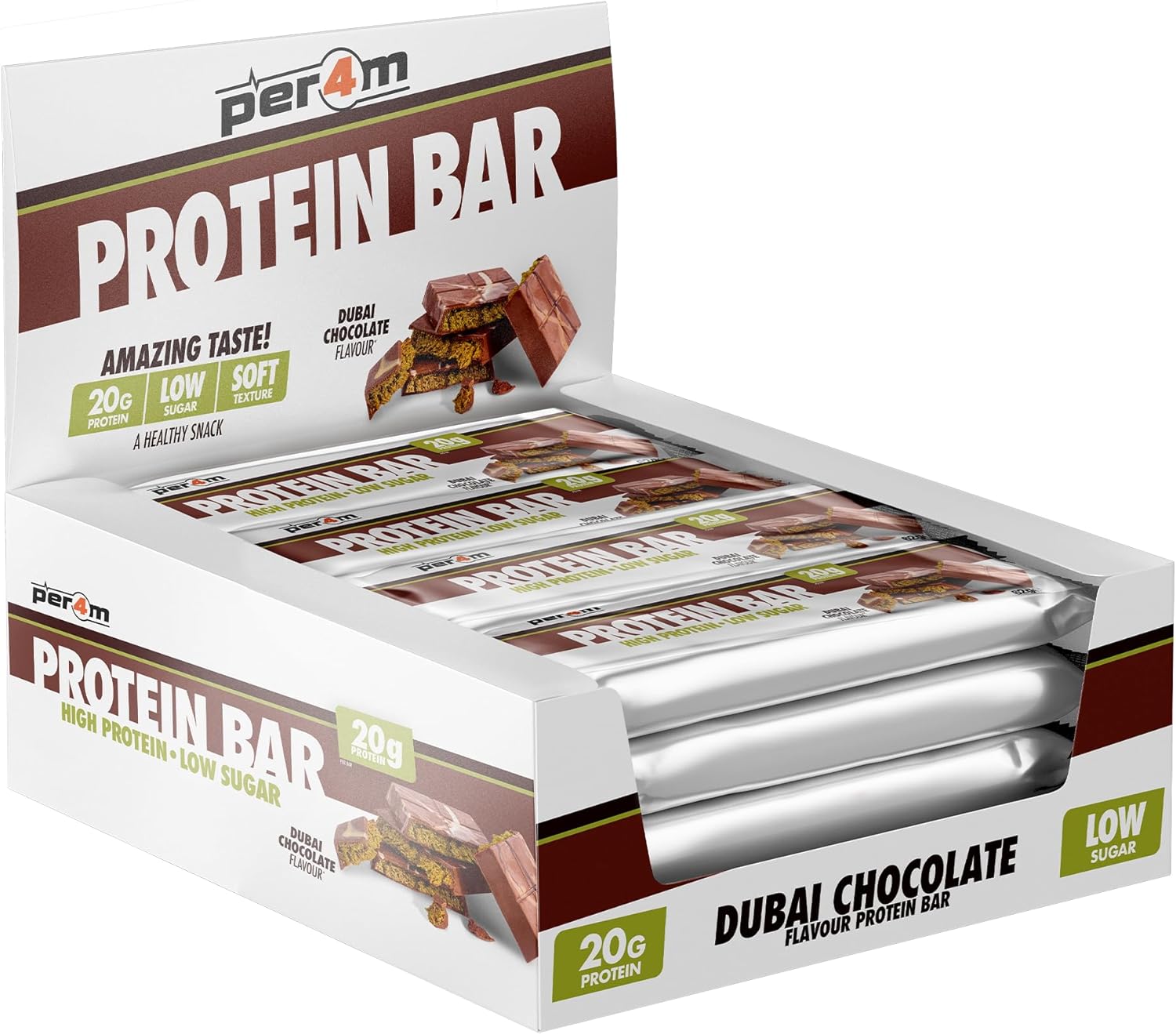 Per4m Dubai Chocolate Flavour Protein Bar