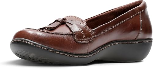 Clarks Mocasines Ashland Bubble para Mujer, Color marrón., 39.5 EU Ancho