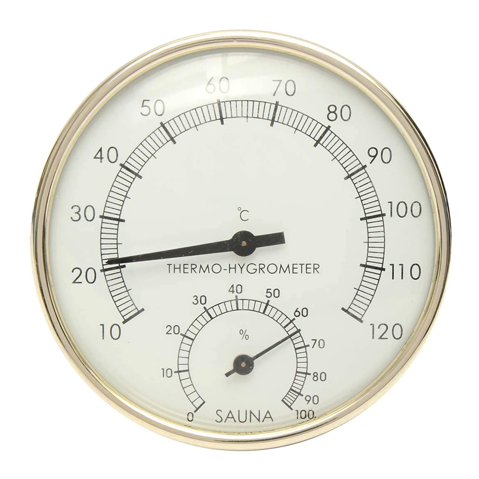 Tsophreniq Multicolor Lightweight Metal Sauna Thermometer Hygrometer Indoor Hygro Weather Aluminum Alloy Gauge Sauna Hygrometer