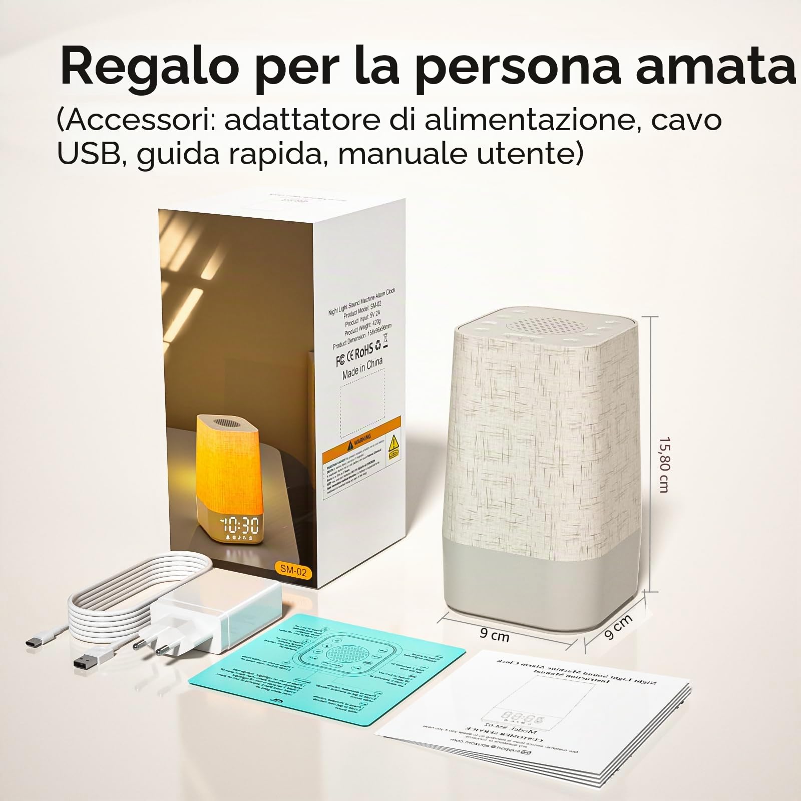 APUZOM Sveglia con 30 suoni naturali — immagine 7 di 10
