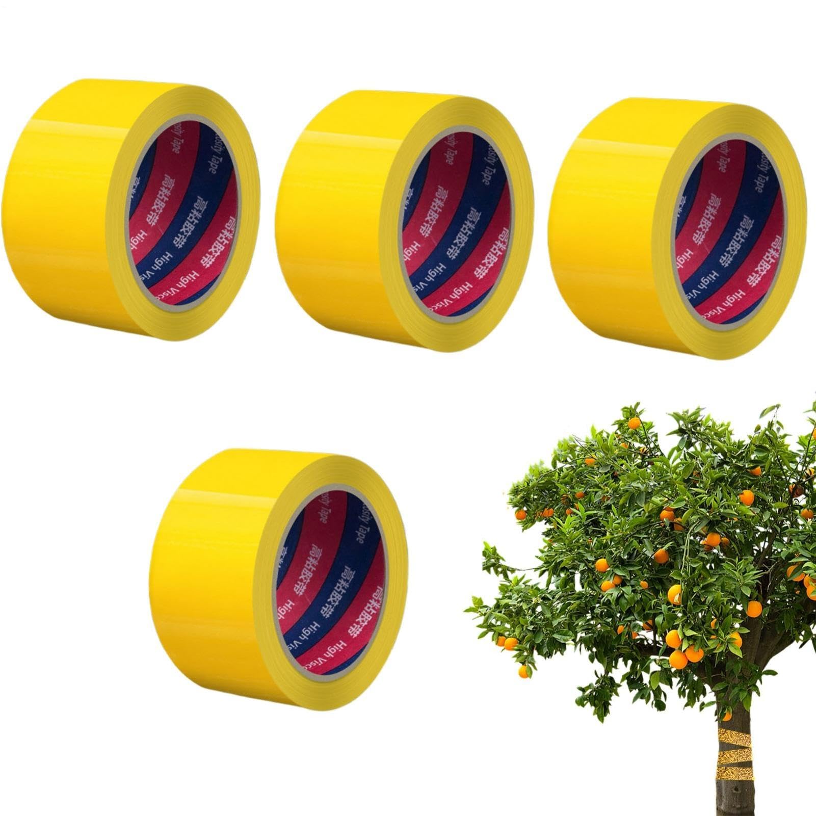 4Pcs Sticky Tree Tape, Anti Ant Tapes Trees, Fruit Tree Grease Band Tape