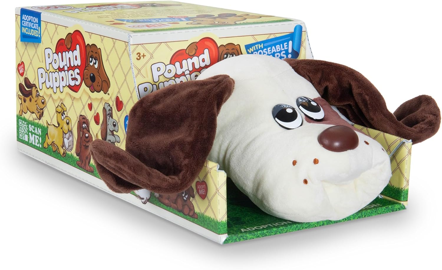 POUND PUPPIES Cream with Medium Brown Spots Plush Toy