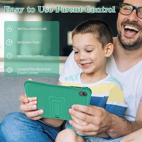 Miniatura 4 de 10 Inch Kids Android 14 Tablet, Parental Control, Educational, 10.1' IPS HD Display, Dual Camera, 6000mAh Battery, Toddler Tablet with Silicone