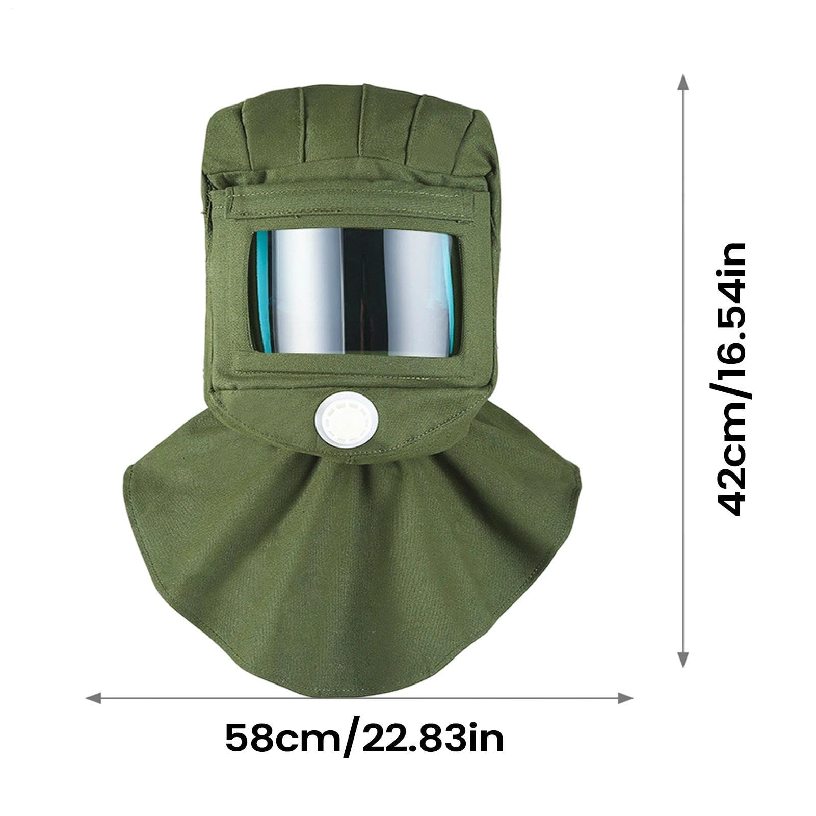 Protector Facial Completo Facial Antivaho Ligera y Portátil con Gafas | Protección contra Ceniza Volcánica para Hombre Mujer Unisex en Desastres y Exteriores