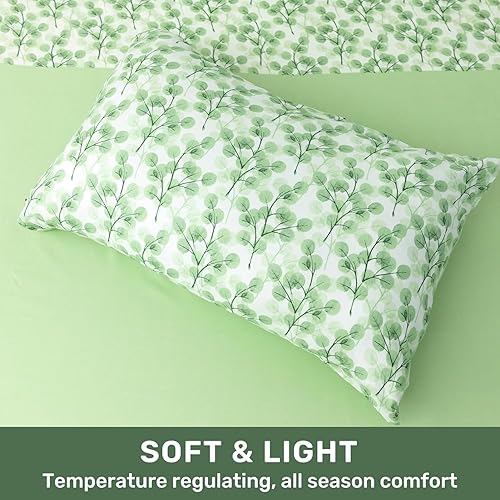 Miniatura 3 de ARTALL Juego de sábanas de microfibra para todas las estaciones de 4 piezas, incluye 2 fundas de almohada, 1 sábana encimera, 1 sábana bajera con