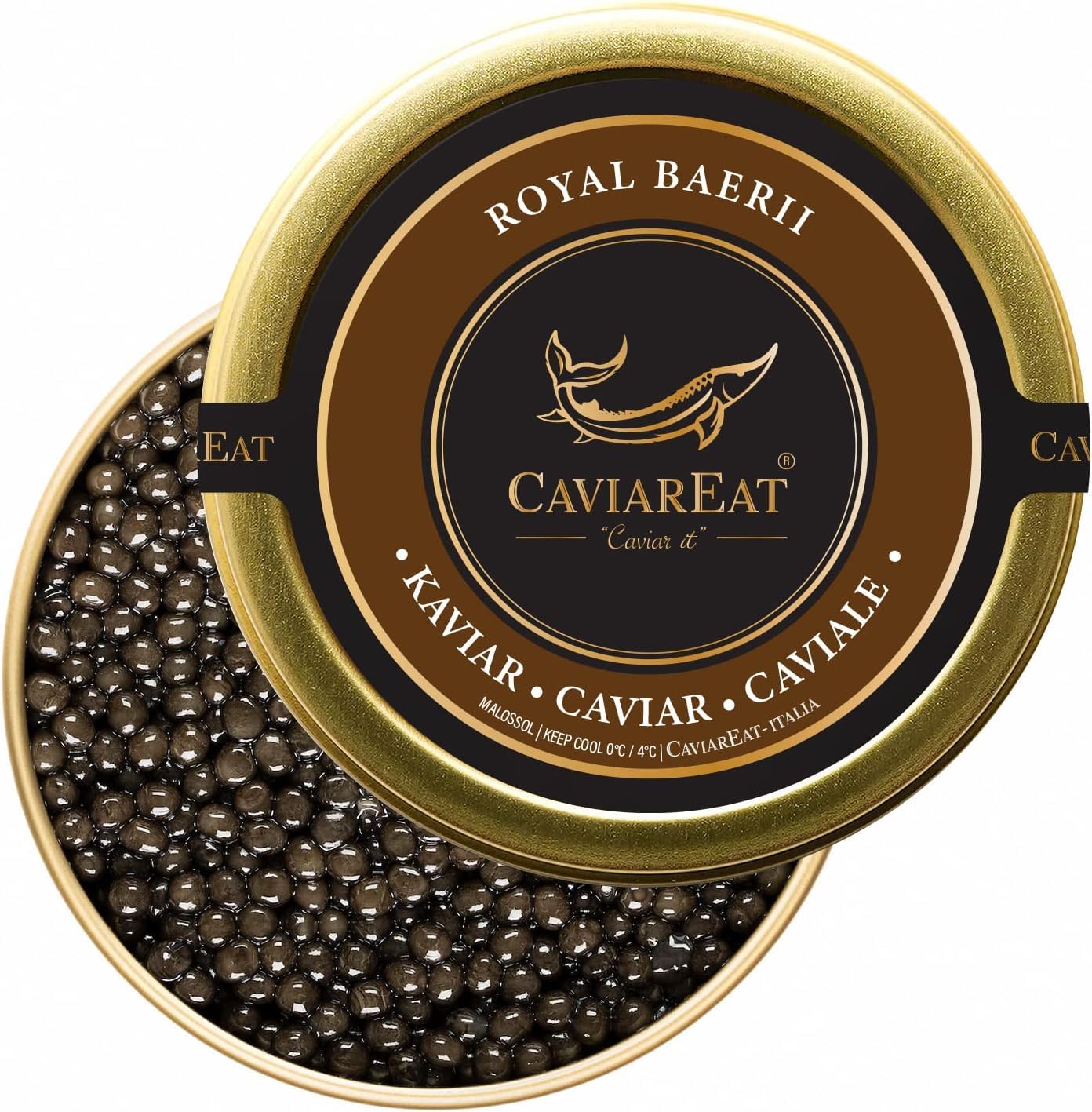 Caviar Royal Baerii 100 gr, Caviar Esturgeon Salage Malossol