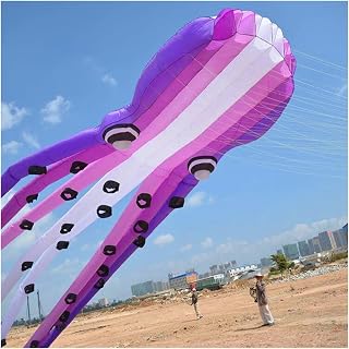 Large Octopus Kite for Adults Soft Kite Professional Kites Power Inflatable Kites Nylon Kite Toys (Color : 23m)
