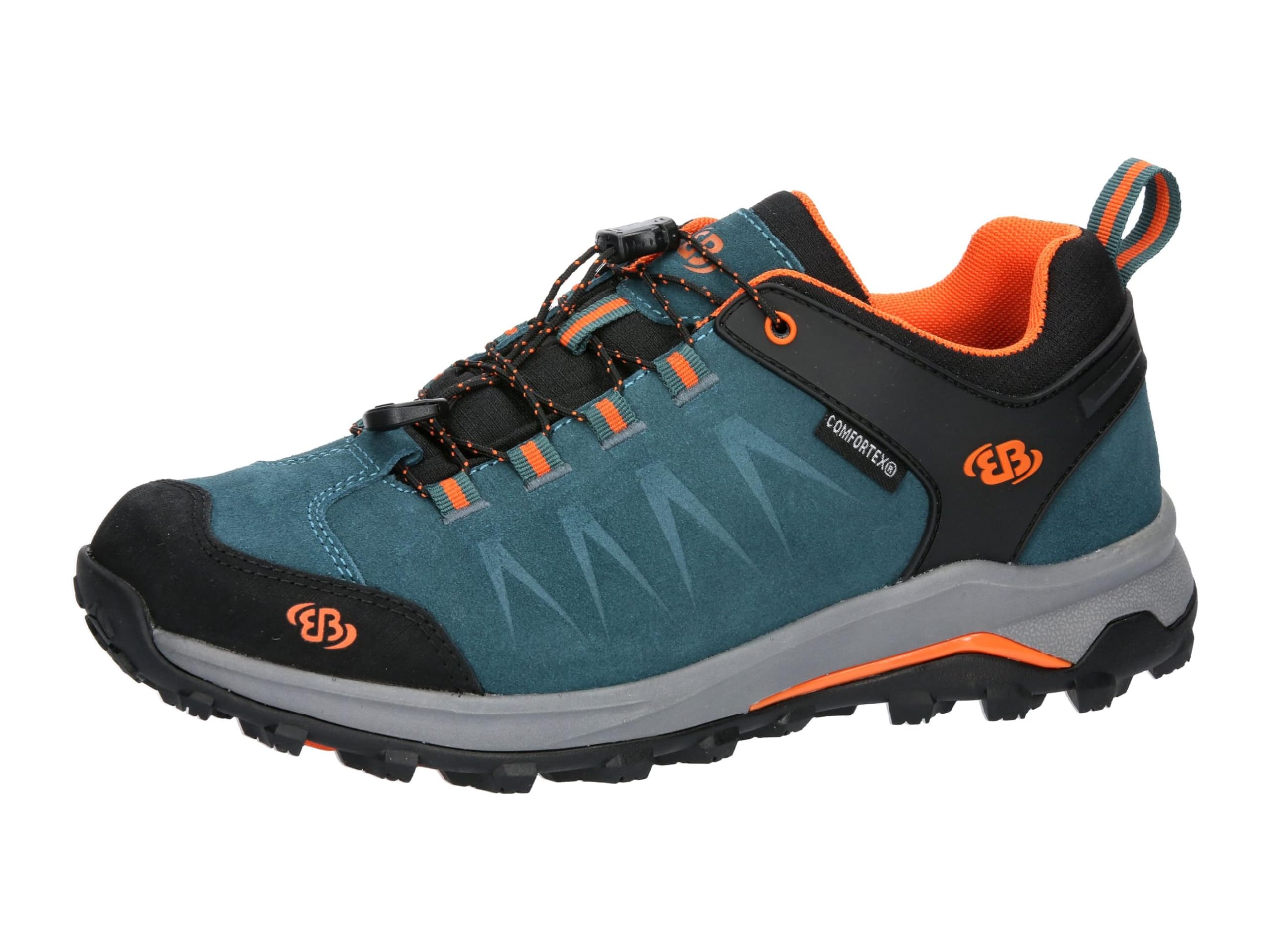 Brütting Men's Mount Chester Trekking Shoes, Petrol/Orange, 39 EU, Petrol Orange, 7 UK