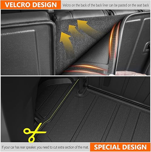 Miniatura 6 de powoq Alfombrilla de carga para Toyota Highlander 2020-2023, de elastómero termoplástico, impermeable, forro de carga para accesorios de Toyota